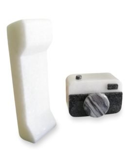 Marble Camera And Vintage Phone