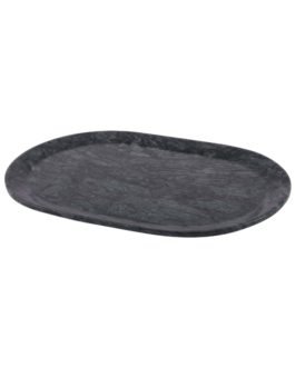 Black Finish Marble Tray