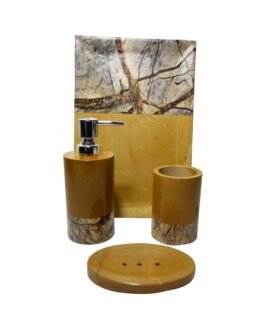 Multi-color-Yellow-Forest Brown Bath Set