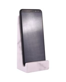 Premium White Marble Phone Stand