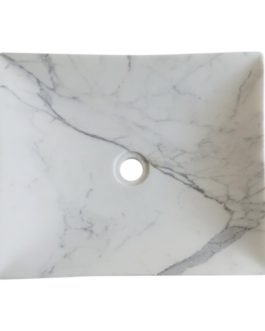 White Marble Bathroom Sink