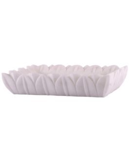 White Marble Carved Tray