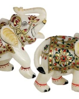 Elephant set meenakari kundan work
