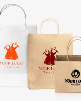 Khaki color paper bag