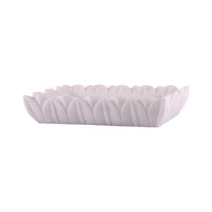 White Marble Carved Tray
