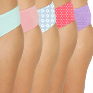 Lavos Organic Bamboo Mid Waist Hipster for Women – Inner Elastic (Pack of 5)