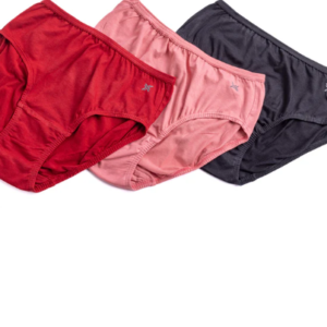 Lavos Women’s High Waist Inner Elastic Hipster – Full Back Coverage Bamboo Comfort (Pack of 3)